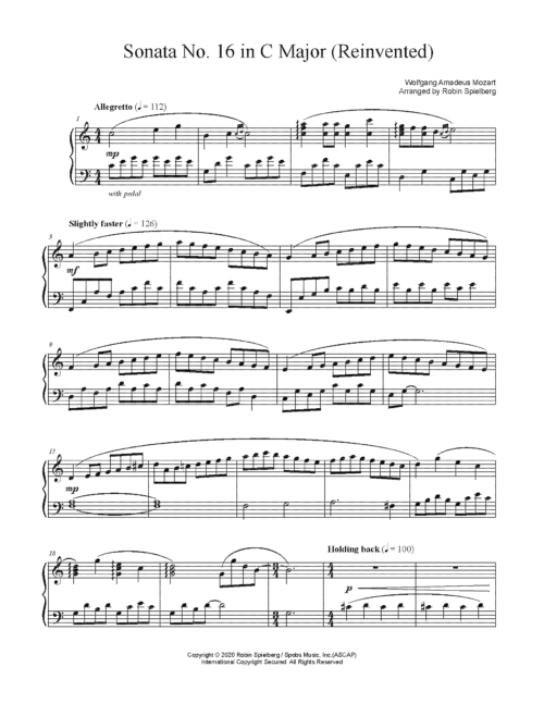 Sonata No. 16 in C Major SAMPLE